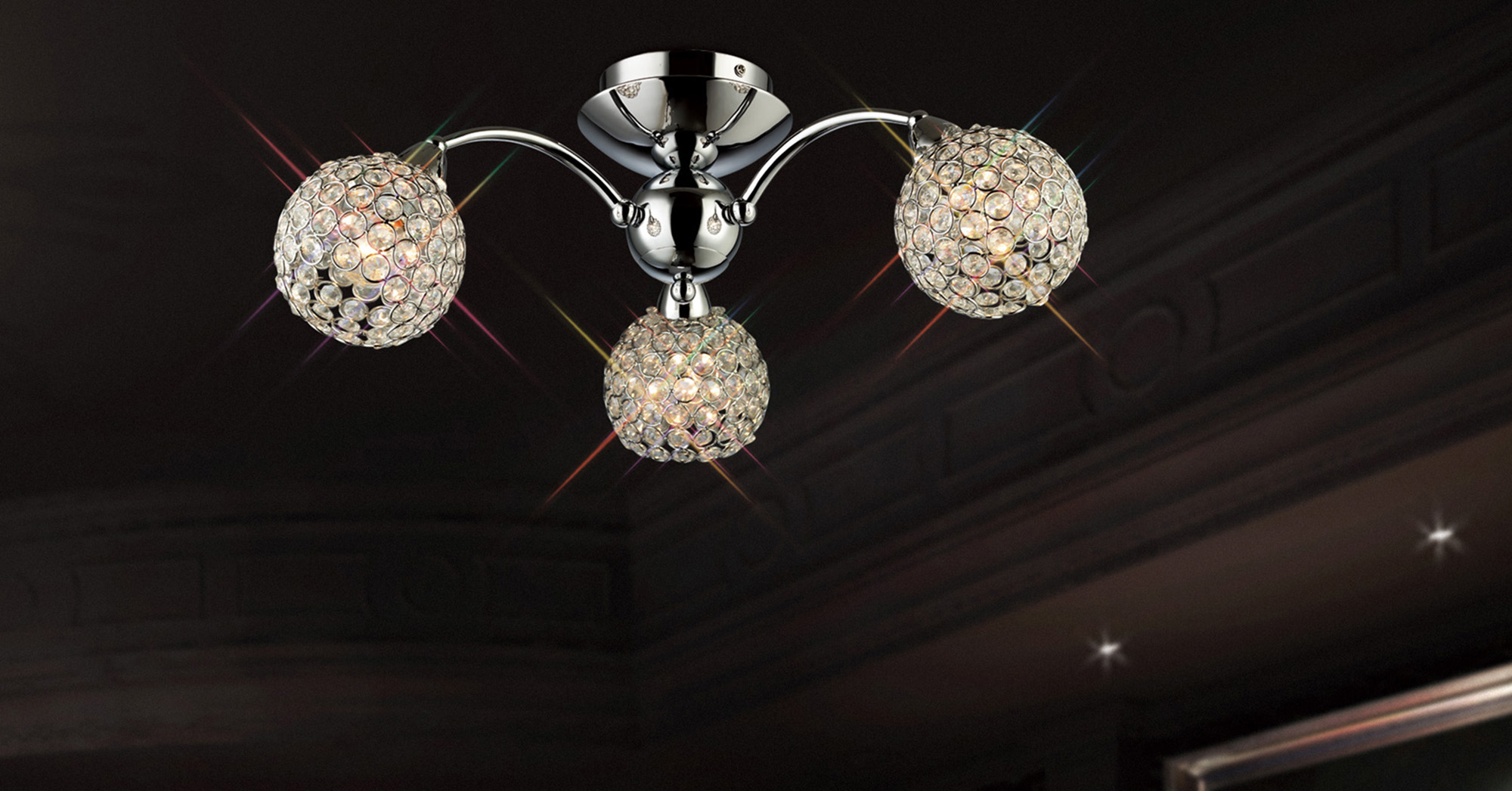 Escado Crystal Ceiling Lights Diyas Multi Arm Crystal Fittings Escado Crystal Ceiling Lights Diyas Multi Arm Crystal Fittings